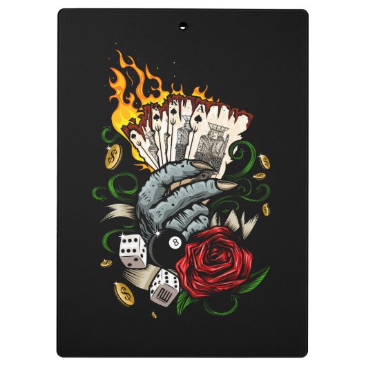 Hand van Kaarten Klembord (Achterkant)