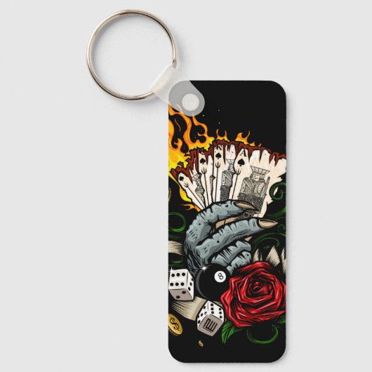 Hand van Kaarten Sleutelhanger (Voorkant)