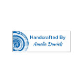 Hand Vervaardigde Swirl Zelfinking Rubber Stamp Zelfinktende Stempel (Design)