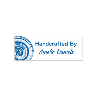 Hand Vervaardigde Swirl Zelfinking Rubber Stamp Zelfinktende Stempel