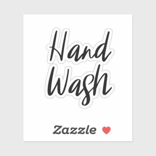 Hand Wash Storage Sticker (Vel)