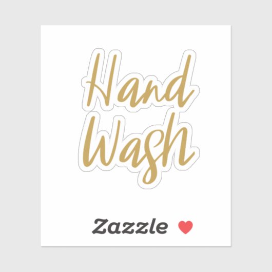 Hand Wash Storage Sticker (Vel)