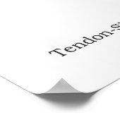 Hand & Wrist Internal Anatomy Poster (Coin)