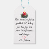 Hand Written Christmas  Cadeaulabel (Voorkant)