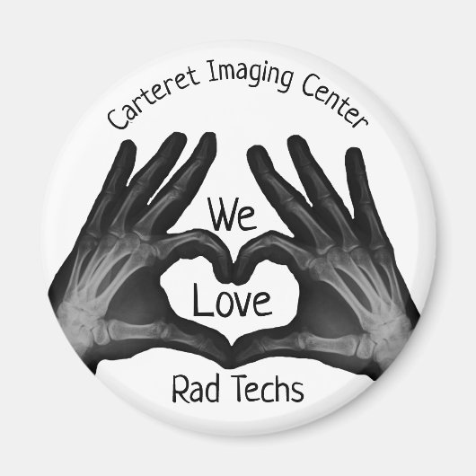 Hand Xray Heart Rad Tech Apprecied Magnet Magneet (Voorkant)