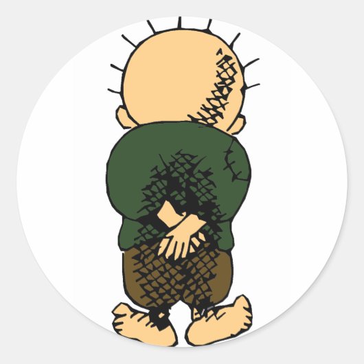 Handalla Ronde Sticker (Voorkant)