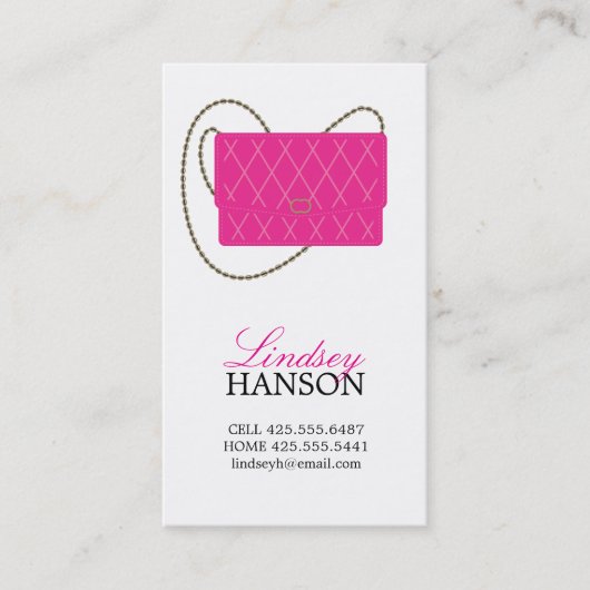 Handbagenkaart Contactkaartje (Voorkant)