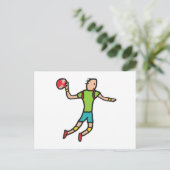 Handbal Briefkaart (Staand voorkant)