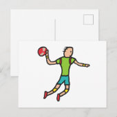 Handbal Briefkaart (Voorkant / Achterkant)