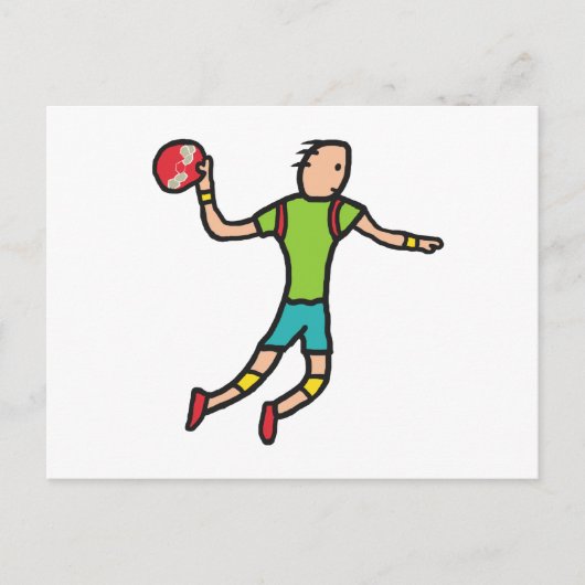 Handbal Briefkaart (Voorkant)