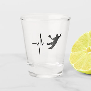 Handbal - de Hartslag van de Speler van de Handbal Shot Glas