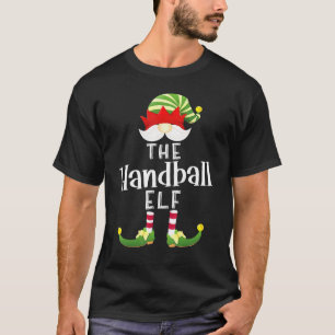 Handbal Elf Groep Kerst Pyjama Party T-shirt