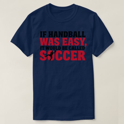 Handbal Gemakkelijk T-shirt (Design voorkant)