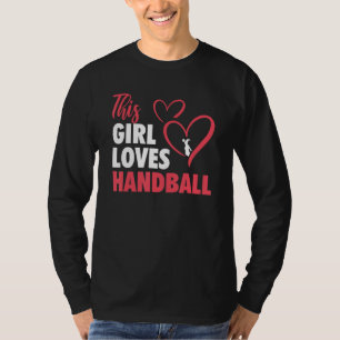 Handbal Grafisch Voor Meisjes Vrouwen Kinderen Han T-shirt