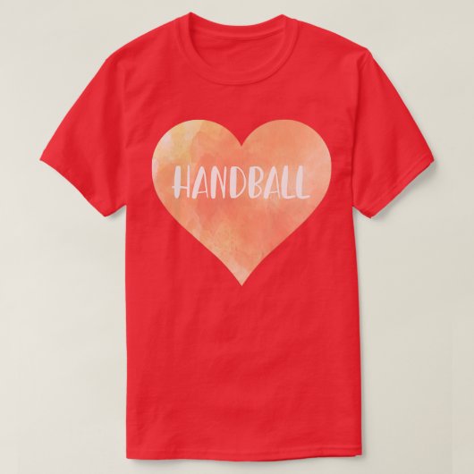 Handbal liefhart t-shirt (Design voorkant)