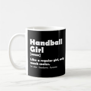Handbal Meisje Grappig Woordenboek Definitie Koffiemok