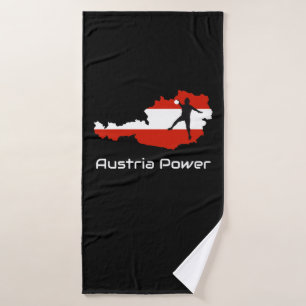 Handbal -Oostenrijk Power Oostenrijk Shirt Badhanddoek