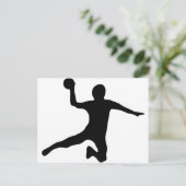 handbal spieler dodgeball briefkaart (Staand voorkant)