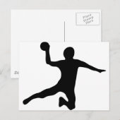 handbal spieler dodgeball briefkaart (Voorkant / Achterkant)
