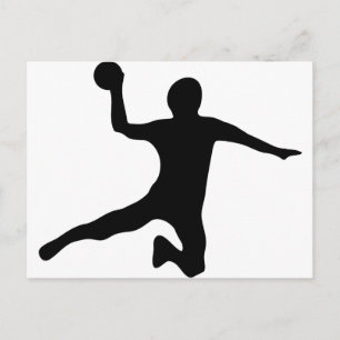 handbal spieler dodgeball briefkaart