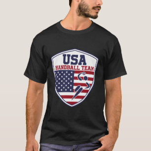 Handbal voor sportfans USA Handbal Team T-shirt