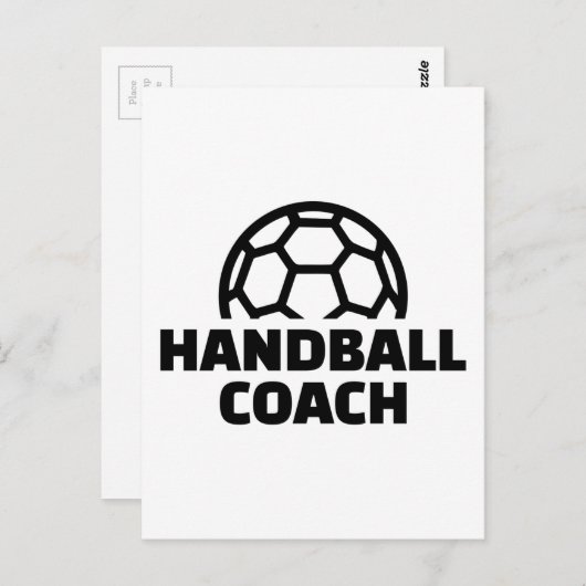 Handbalcoach Briefkaart (Voorkant / Achterkant)