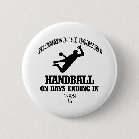 handbaldesign ronde button 5,7 cm (Voorkant)