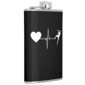 Handbalhandbalspeler hartslag heupfles (Rechts)