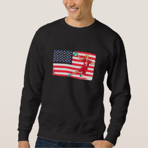 Handball American Flag American Patriot Sp Trui