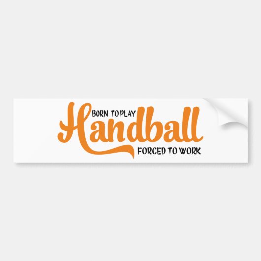 handball bumpersticker (Voorkant)