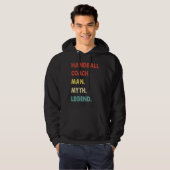 Handball Coach Man Myth Legend  1 Hoodie (Voorkant volledig)
