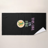 Handball "Girl On Fire" (Serviette de bain)