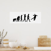 Handball Huge Poster - handbal evolutie sport (Keuken)