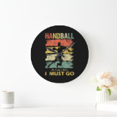 Handball is Calling Slogan Funny Retro Grote Klok (Huis)