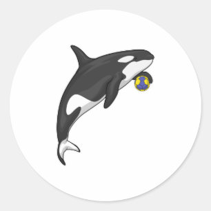 Handball Orca Handball Ronde Sticker