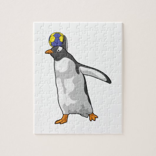 Handball Penguin Handball Legpuzzel (Verticaal)