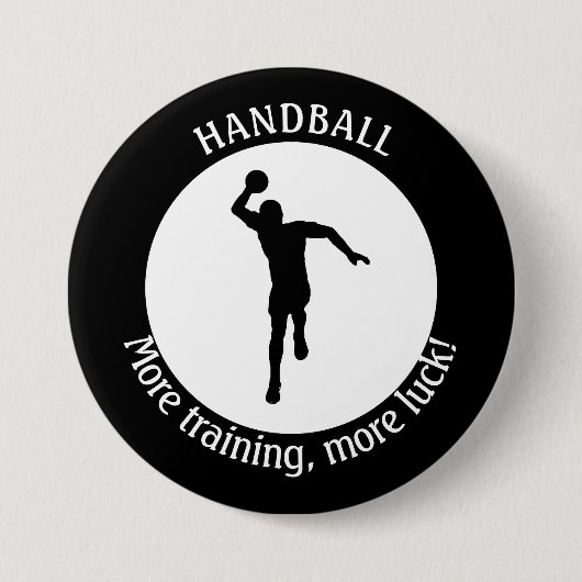HANDBALL PLAYER RONDE BUTTON 7,6 CM (Voorkant)