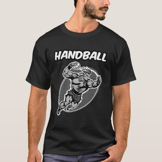 Handball Player Team Coach T-shirt (Voorkant)