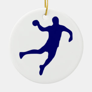 Handball Silhouette Keramisch Ornament
