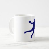 Handball Silhouette Koffiemok (Voorkant links)
