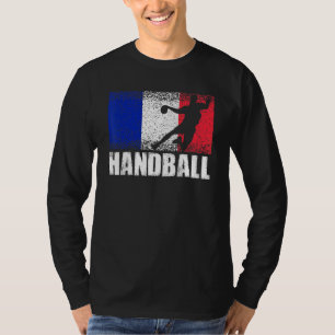 Handball Sport Frankrijk vlag Franse handbalspeler T-shirt