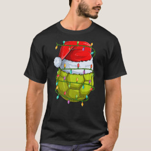 Handball Sports Xmas Licht Santa Handball Christm T-shirt