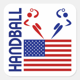 Handball Verenigde Staten Vierkante Sticker
