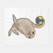 Handball voor zegelhandbal fleece deken (Voorkant (Horizontaal))