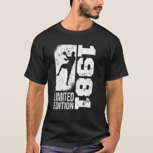Handballers Handbal spel 1981 Verjaardag Handbal T-shirt