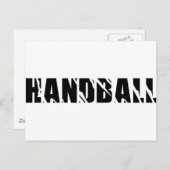 handballtekst briefkaart (Voorkant / Achterkant)