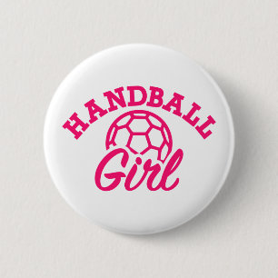 Handbalmeisje Ronde Button 5,7 Cm