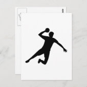 Handbalspeler Briefkaart (Voorkant / Achterkant)