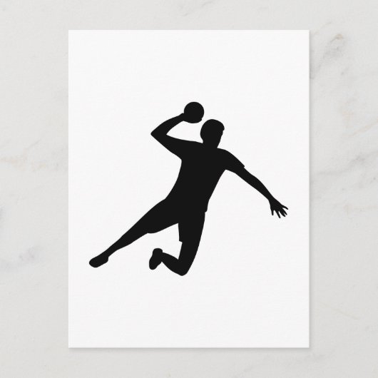 Handbalspeler Briefkaart (Voorkant)