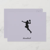 Handbalspeler Briefkaart (Voorkant / Achterkant)